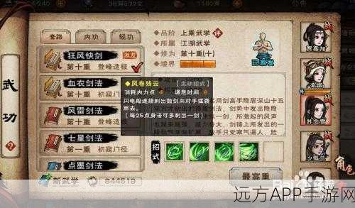 烟雨江湖陶渊溢武学指南,解锁上乘武学秘籍