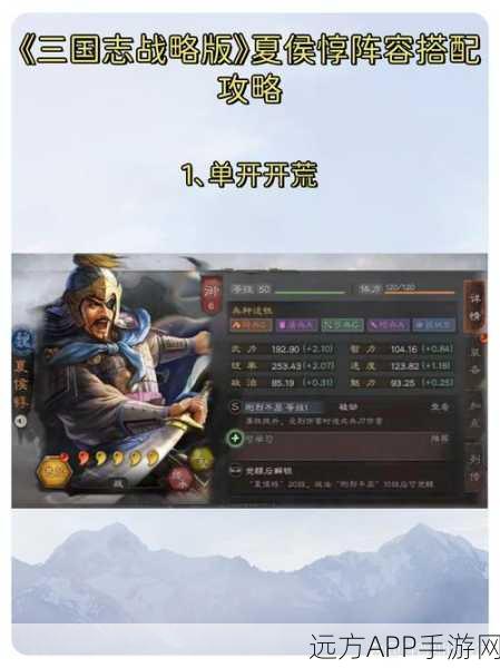 三国志·战略版深度解析，夏侯渊领衔的最强阵容搭配攻略