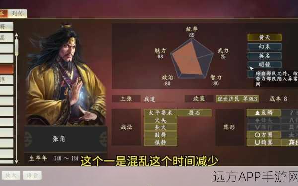 三国志·战略版深度解析,张角技能搭配,妖术与风声鹤唳何者更优?