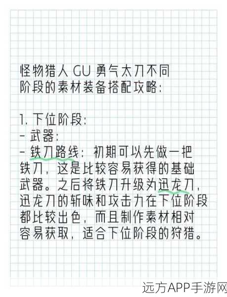怪物猎人崛起，太刀党必看！太刀装备升级全攻略与技巧揭秘