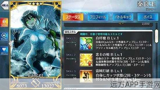 FGO深度剖析，秦良玉角色满破技能宝具全揭秘及实战效能评估