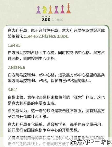 手游新策略，国际象棋开局秘籍大揭秘，助你赛场称雄！