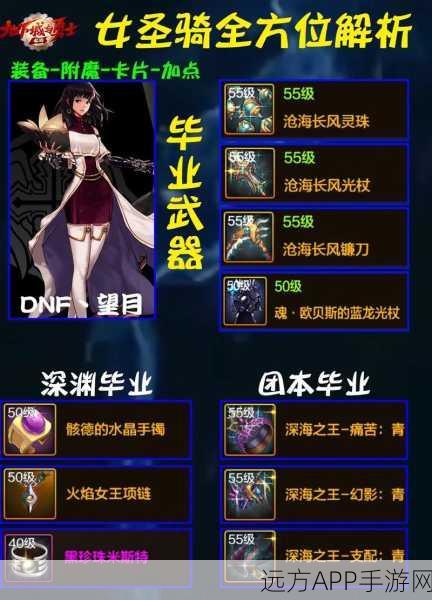 DNF第八章圣骑士纯辅助装备指南，从低级到高级的完美搭配