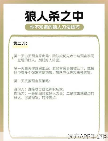 狼人杀三杀绝技揭秘，高手必知的致胜策略
