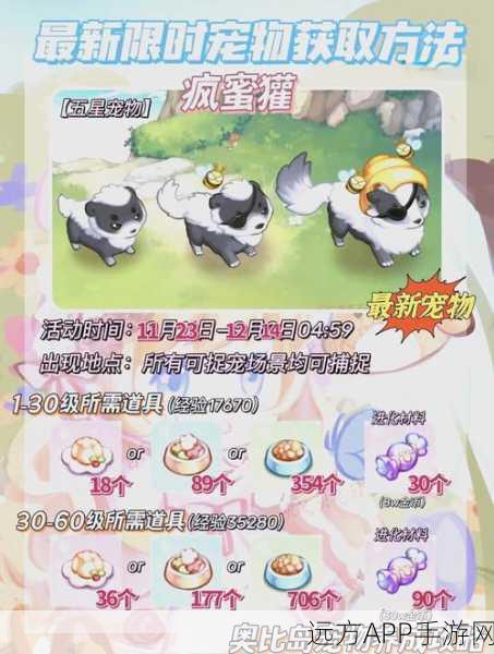 奥比岛手游珍稀宠物捕捉秘籍，熊比特获取全攻略大公开