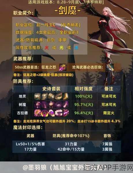DNF110版本深度剖析,女鬼剑四大职业武器精选与战斗艺术全攻略