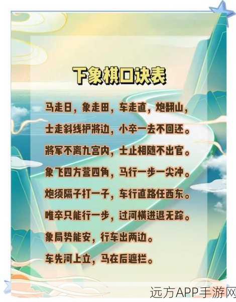 象棋精髓，掌握十句口诀，十二步制胜策略揭秘