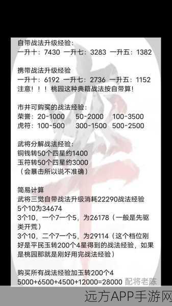 率土之滨武将速升20级攻略，解锁高效升级秘籍
