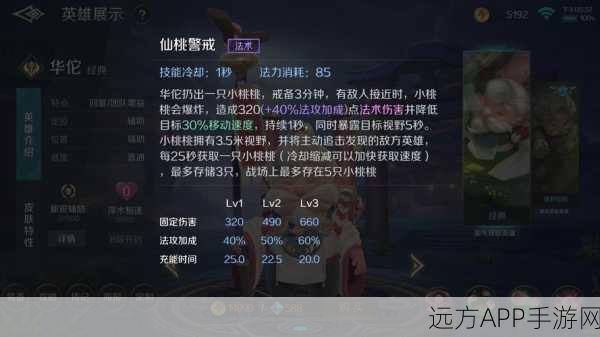 手游角色深度剖析,放开那三国3华佗技能属性全揭秘