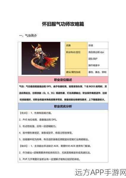 剑灵气功师宝石搭配全攻略,提升战力必备指南
