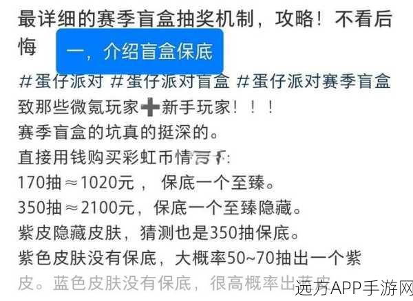 蛋仔派对盲盒抽奖深度攻略，揭秘隐藏技巧与中奖秘籍