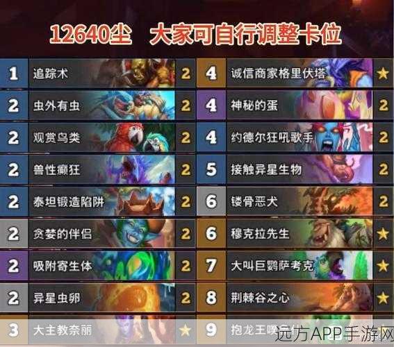 炉石传说,贫瘠之地T7猎卡组构筑与竞技场夺冠策略揭秘