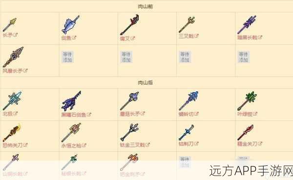 泰拉瑞亚揭秘,永恒之枪合成武器全攻略