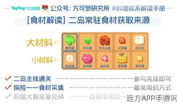 宝可梦大探险,全面解析食材分类与高效获取攻略