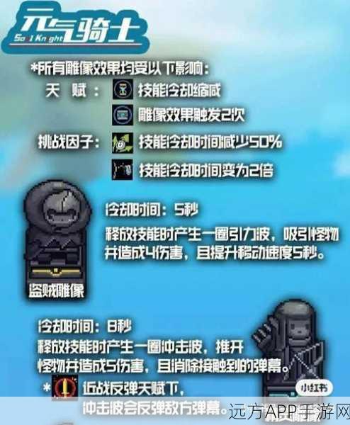 元气骑士雕像全解析，解锁隐藏力量，助你战无不胜！