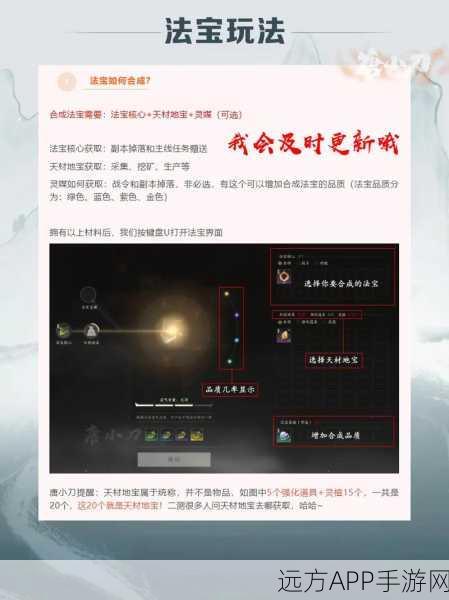 诛仙手游，天琊法宝全攻略，解锁获取途径与培养秘籍