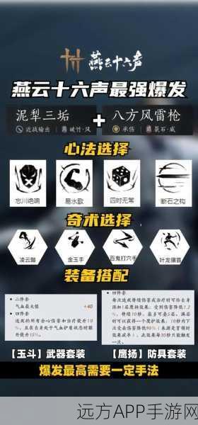 燕云十六声，武器功法大揭秘，炫酷展示与实战策略