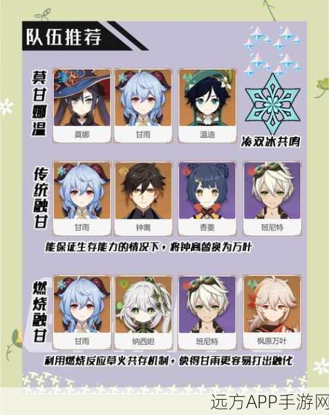 甘雨主C最强搭档揭秘,原神甘雨高效队伍搭配攻略