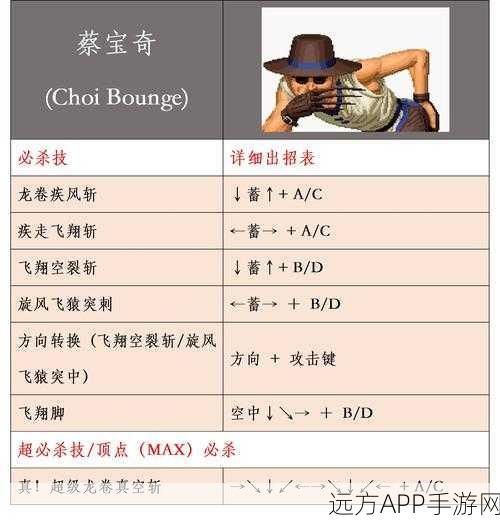 拳皇97出招秘籍，揭秘ACBD背后的格斗艺术