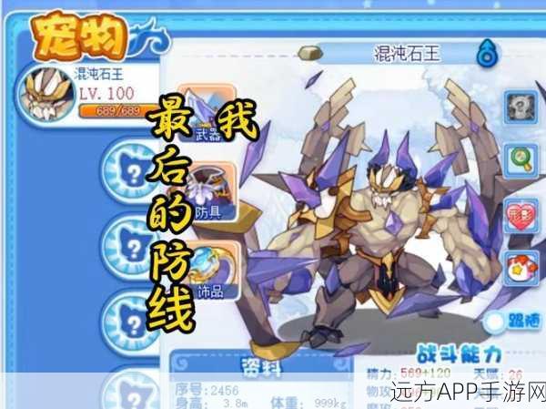 洛克王国PVE大赛深度攻略，揭秘石王顶尖技能搭配与实战策略