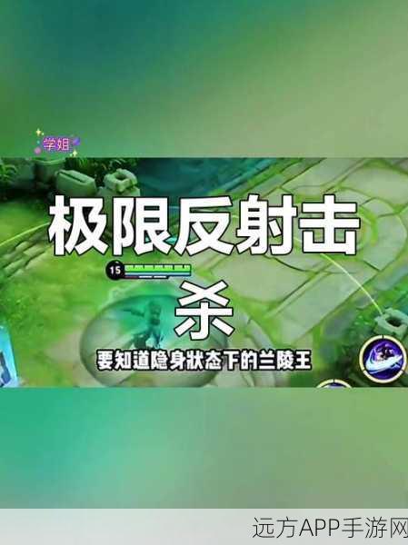 王者荣耀兰陵王刺杀绝技全揭秘，赛场上的隐形杀手