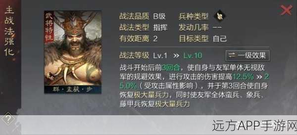 率土之滨深度攻略,解锁孟获最强搭配,征服乱世战场