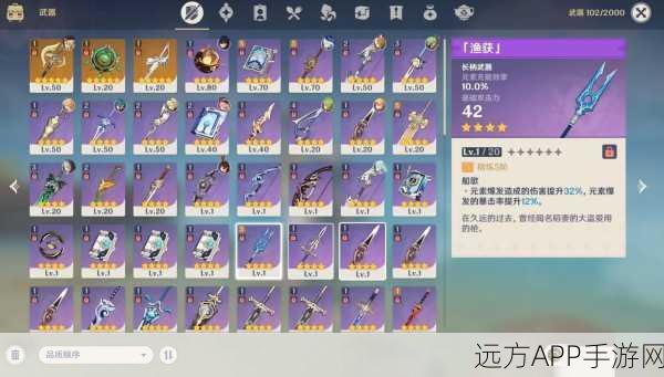 原神渔获武器升级材料全攻略,揭秘高效获取途径与实战技巧