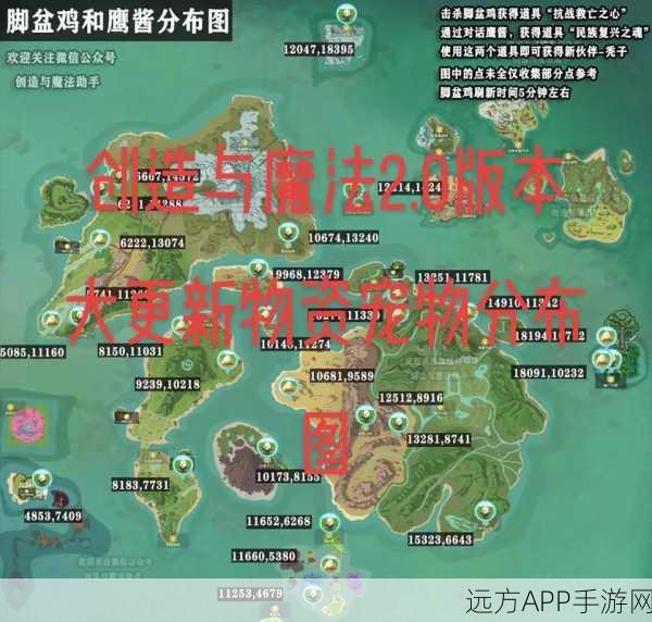 手游宝藏揭秘，深度探索创造与魔法脚盆鸡位置与攻略秘籍