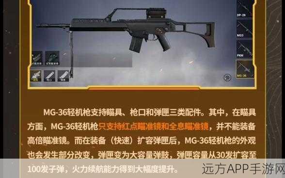 使命召唤手游，MG36机枪终极合成秘籍，解锁战场霸主地位