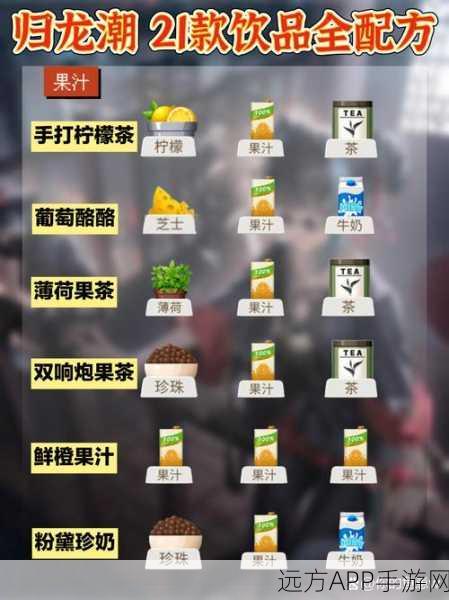 归龙潮手游饮品大赛全攻略,解锁每一款特色饮品独家配方