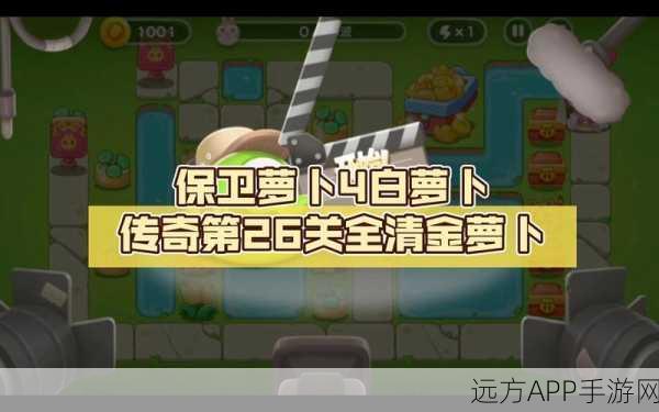 保卫萝卜深度攻略，解锁第26关金萝卜，策略与技巧大揭秘
