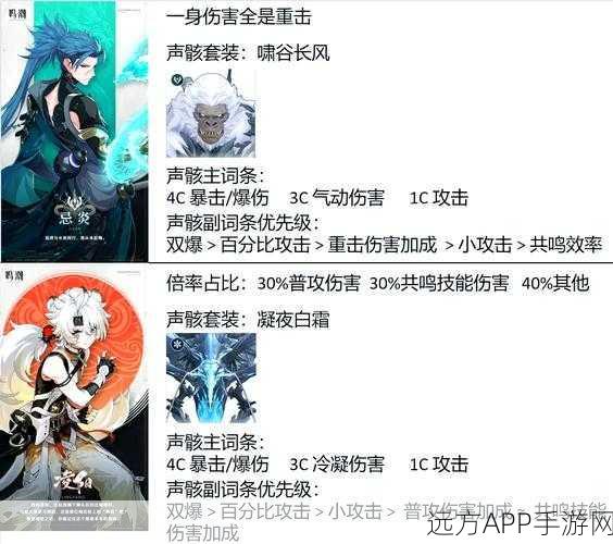 鸣潮手游深度剖析，丹瑾声骸顶级搭配策略与实战技巧