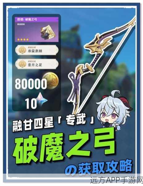 原神高手秘籍,揭秘一次性获取破魔之弓图纸的高效技巧