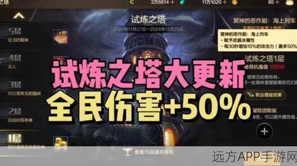 DNF新挑战来袭，叹息之塔开放，绝望之塔命运几何？