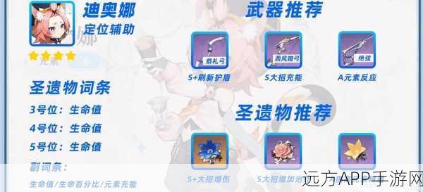 迪奥娜圣遗物搭配秘籍,解锁原神全能辅助新境界,实战攻略大揭秘
