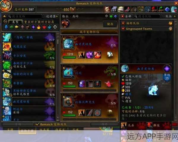 魔兽世界手游前瞻，揭秘宠物对战中的顶级战力与竞技盛宴