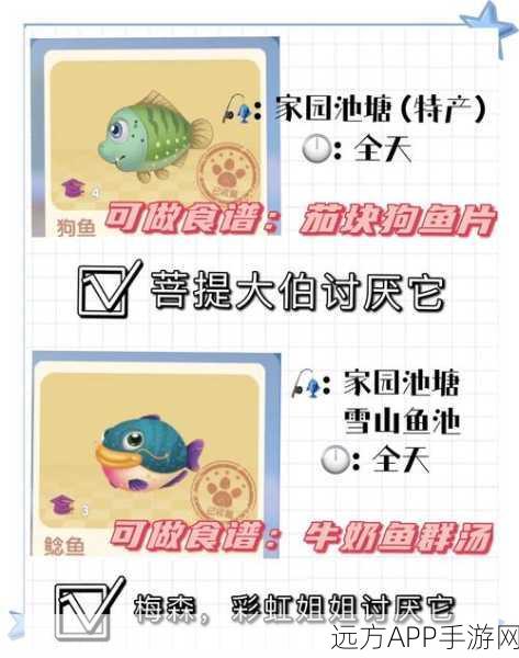 摩尔庄园手游，解锁锦鲤鱼生食谱，全食材获取攻略大揭秘